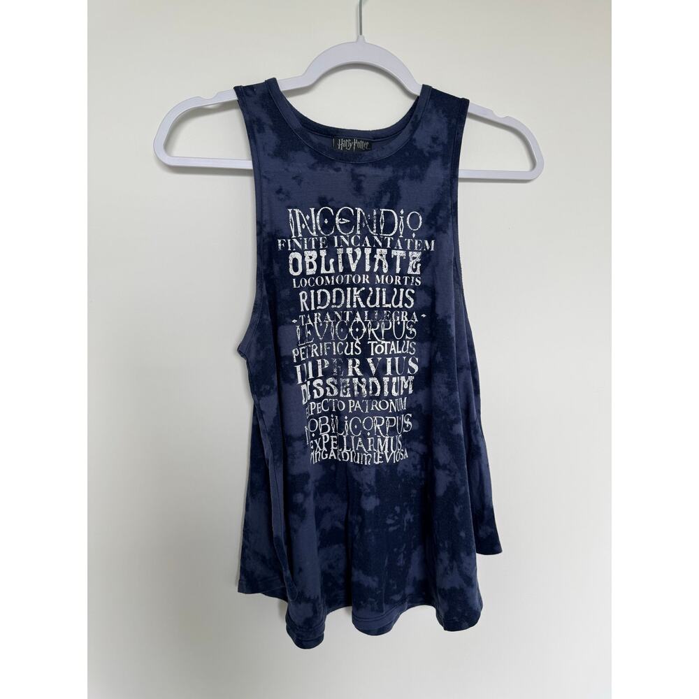 Harry Potter Spells Tie Dyed Tank Top
